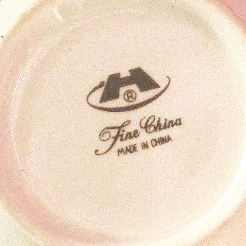Collectible Fine China Sugar Bowl and Creamer Set