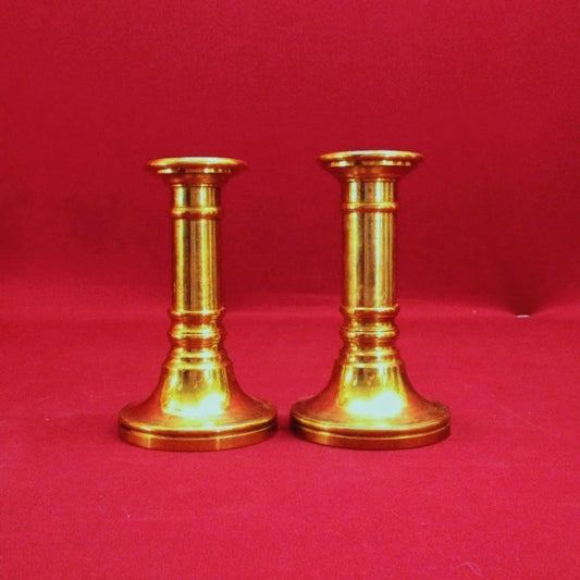 Antique Vintage Beautiful Solid Bass Candle Holders