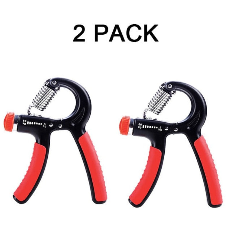 Hand Grip Strengthener Strength Set of 2 Increasing Hand Wrist Forearm Trainer Exerciser Adjustable Resistance 11~132Lbs