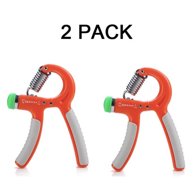 Hand Grip Strengthener Strength Set of 2 Increasing Hand Wrist Forearm Trainer Exerciser Adjustable Resistance 11~132Lbs