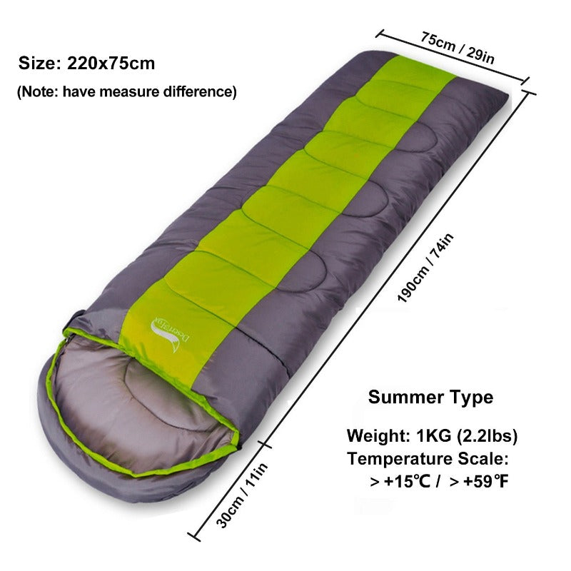 Desert&Fox Warm Sleeping Bags for Camping 4 Seasons Adult Kids Sleeping Bag Hiking Backpacking Travel with Compression Sack