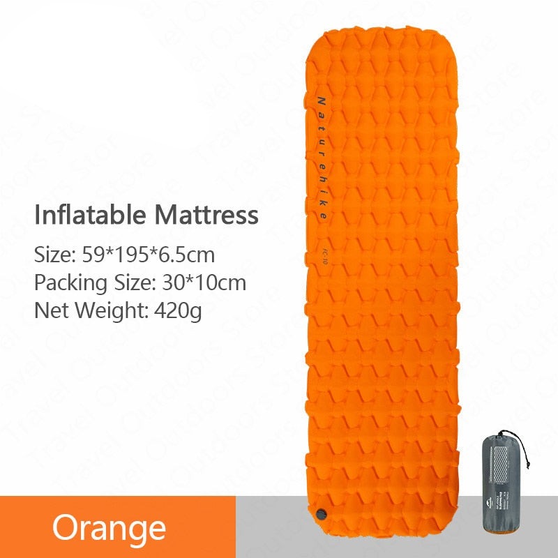 Backpacking Sleeping Pad Inflatable Camping Mat Mattress Durable Insulated Sleeping Mat With Carrying Bag