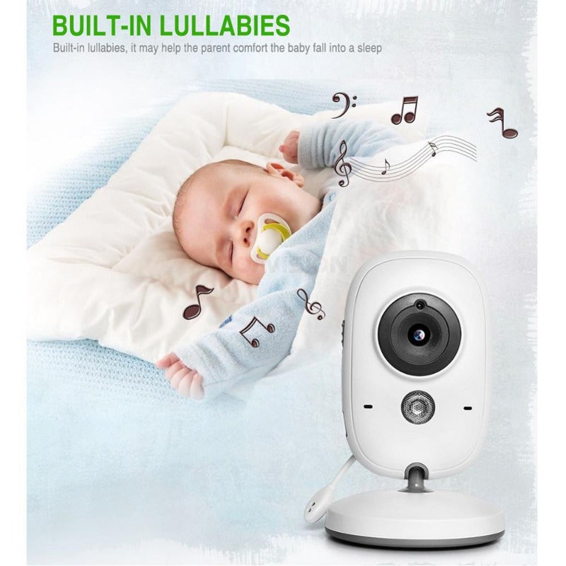 Baby Monitor VB602 IR Night Vision Temperature Monitor Lullabies Intercom VOX Mode Video Baby Camera Walkie Talkie Babysitter