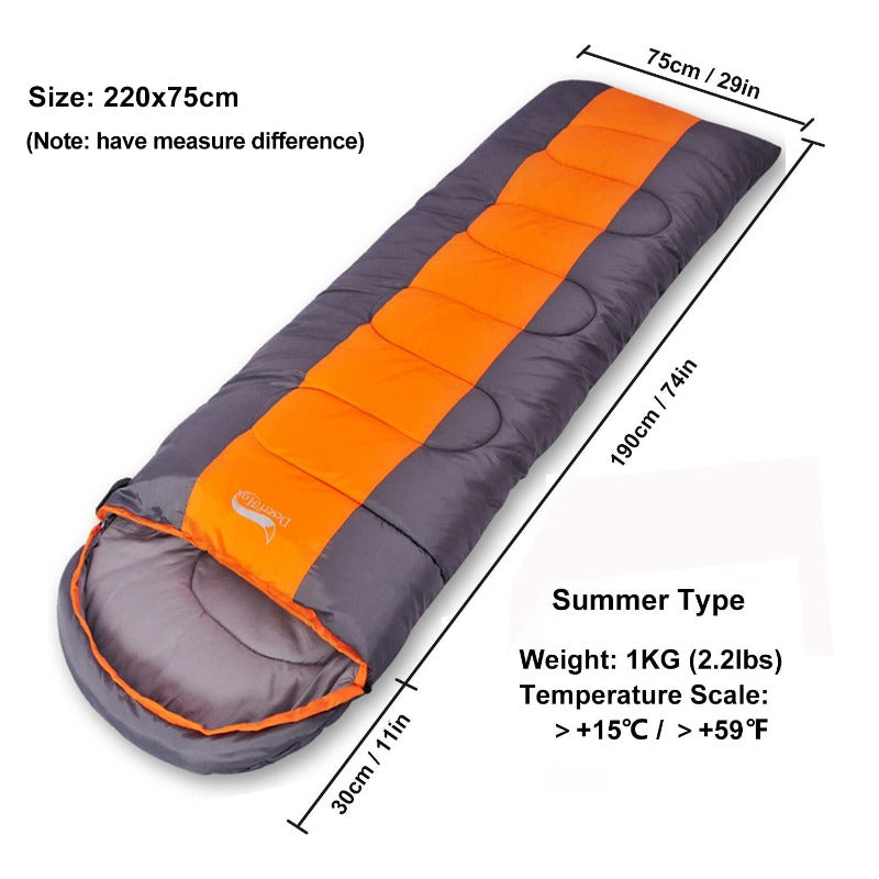 Desert&Fox Warm Sleeping Bags for Camping 4 Seasons Adult Kids Sleeping Bag Hiking Backpacking Travel with Compression Sack