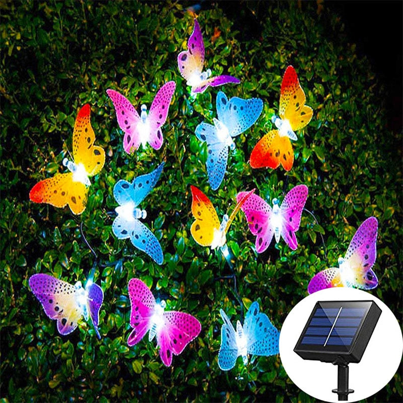 Solar Powered LED Butterfly Lights