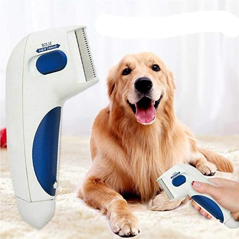 Pet Electric Lice Remover Flea Cleaning Brush Hair Comb Dog Lice Catcher