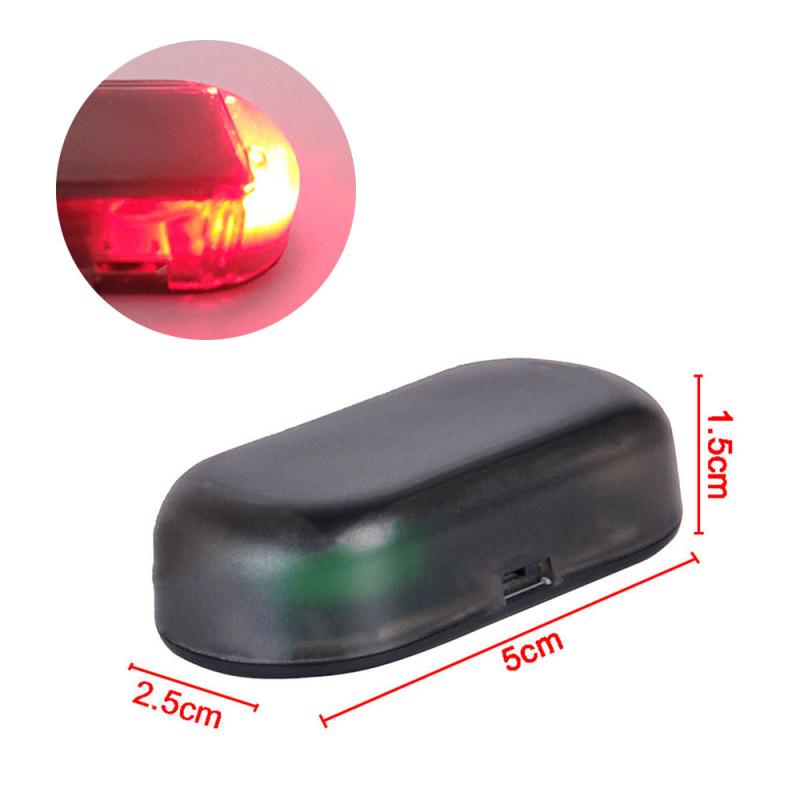 Car Fake Security Light Solar Powered Simulated Dummy Alarm Wireless Warning Anti-Theft Caution Lamp LED Flashing Imitation