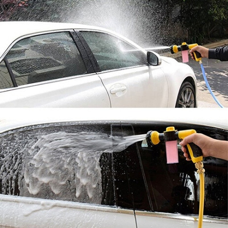 Water Gun Hose Nozzle Car Washer Garden Watering Jet Spray High Pressure Sprinkler Foam Lance Automobiles Cleaning Tool