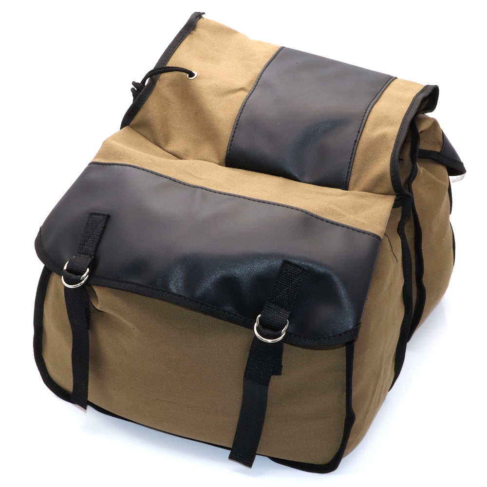 Canvas Motorcycle/Bike Saddlebag