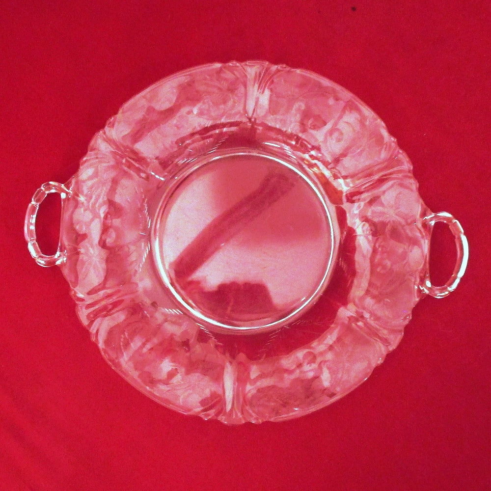 Pressed Glass Cake Plate - Great Deals Webstore