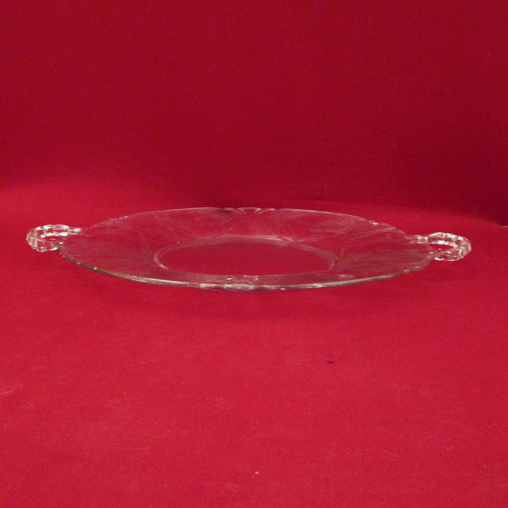 Pressed Glass Cake Plate - Great Deals Webstore