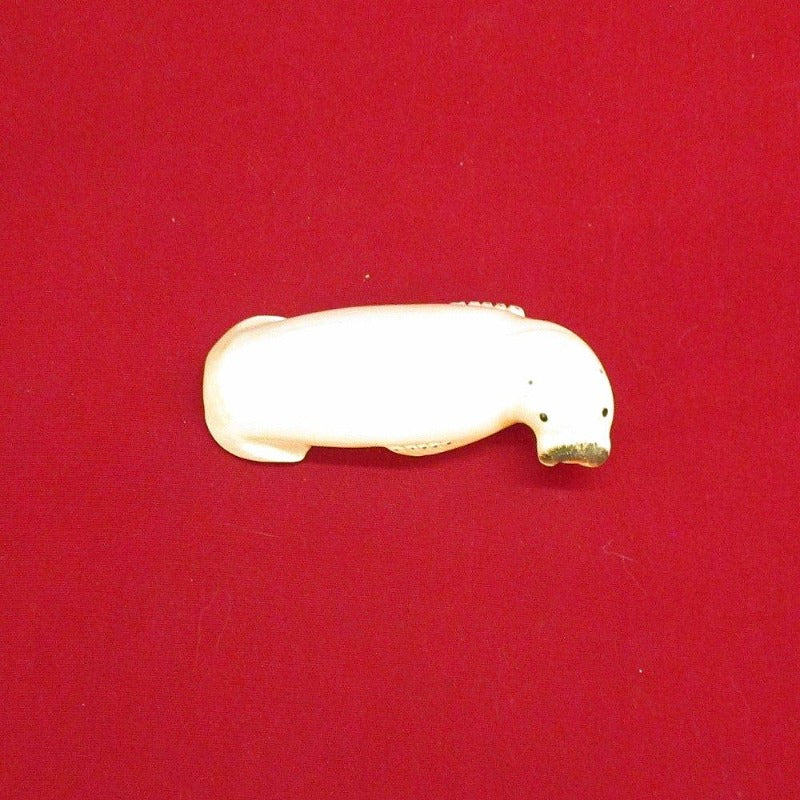 Antique Vintage Eskimo Handcrafted Walrus Ivory