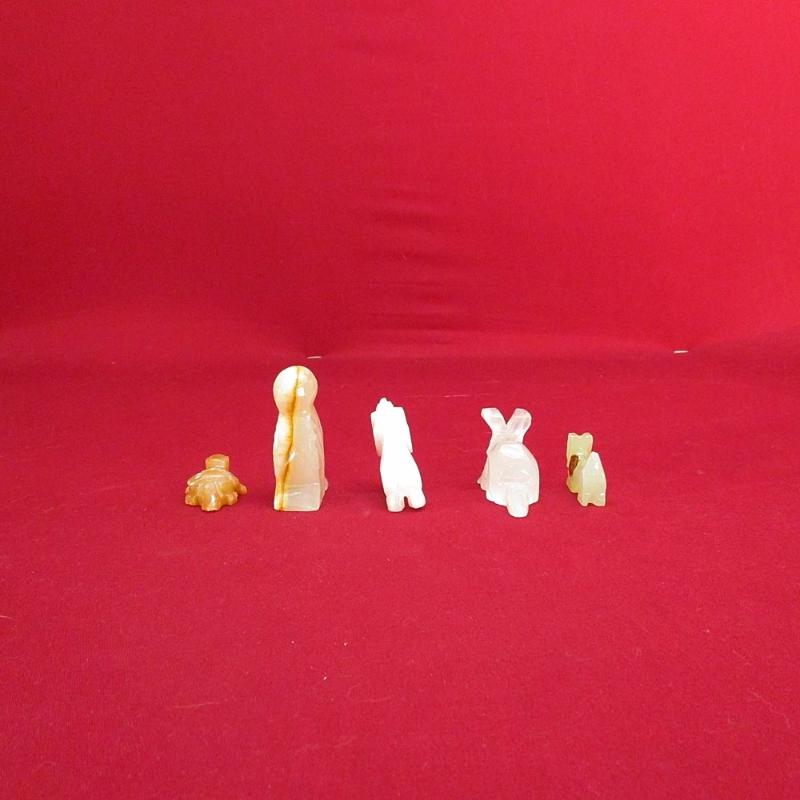 Alabaster Rock Animal Collection Hand Carved