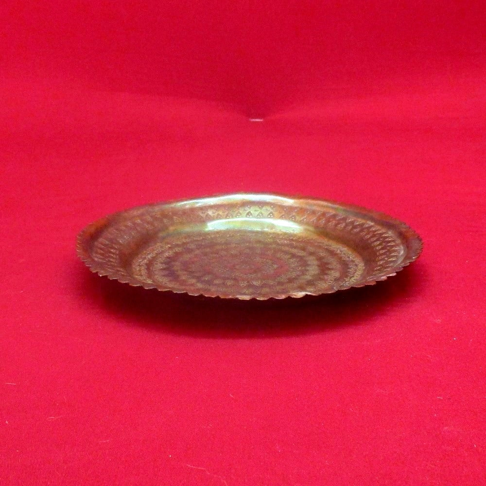 Handcrafted Antique Collectable Sold Copper Dish