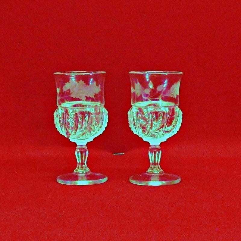 Six-Crystal Thistle Stemware Glasses