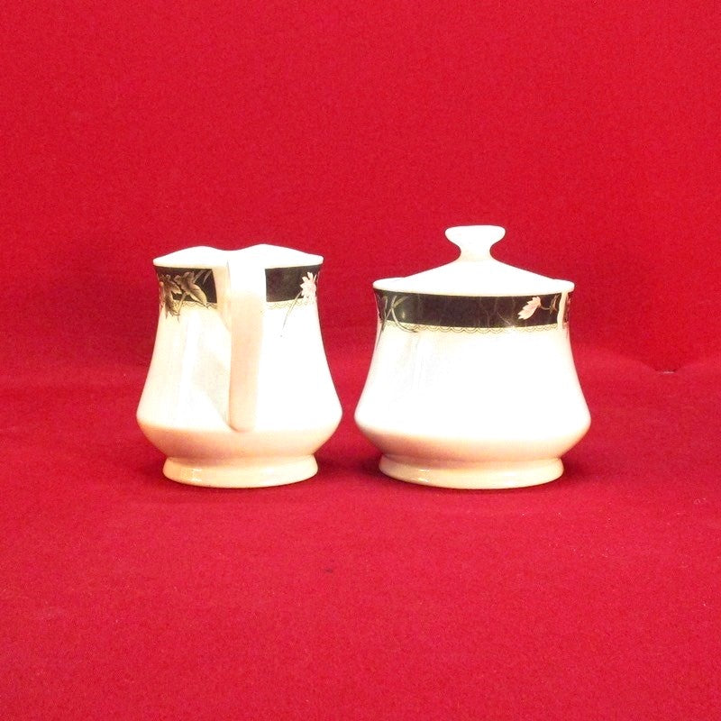Collectible Fine China Sugar Bowl and Creamer Set