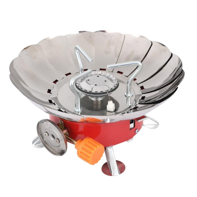 Outdoor Gas Burner Windproof Camping Stove Portable Folding Ultralight Split Lighter Tourist Equipment For Hiking