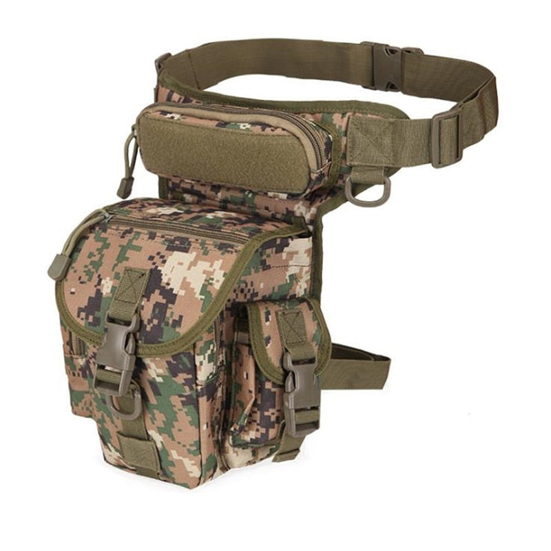 Men Leg Bag Hip Motorcycle Bags Military Waist Bag Utility Belt Pack Pouch Adjustable Hiking Male Tactical Waist Bag 