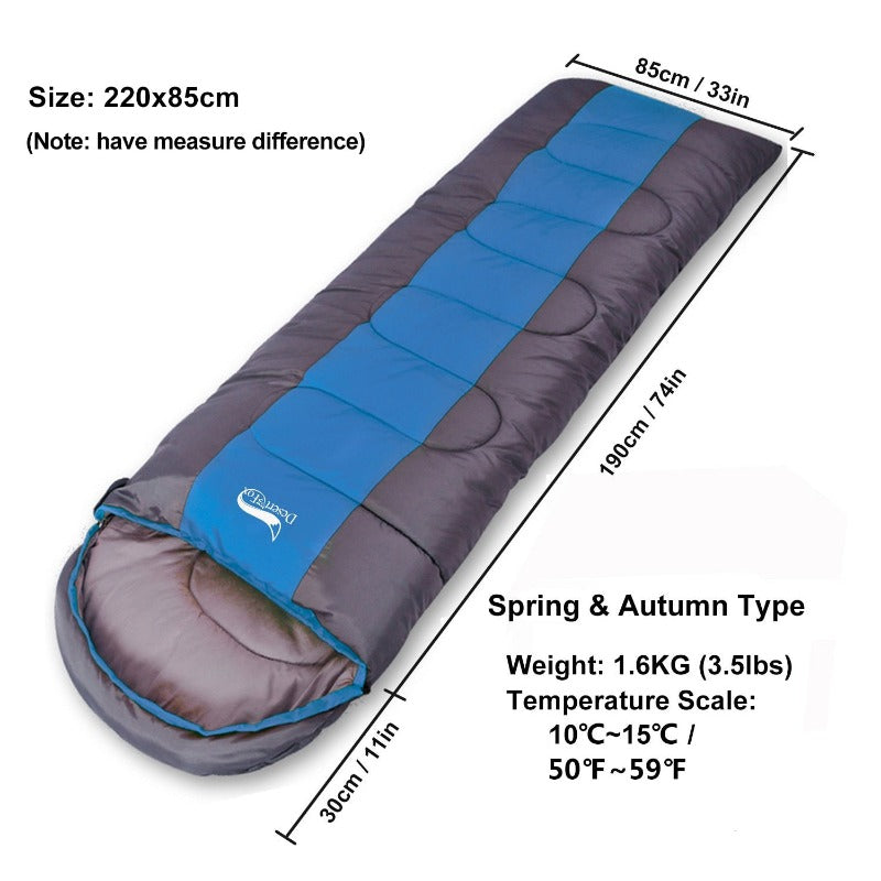 Desert&Fox Warm Sleeping Bags for Camping 4 Seasons Adult Kids Sleeping Bag Hiking Backpacking Travel with Compression Sack