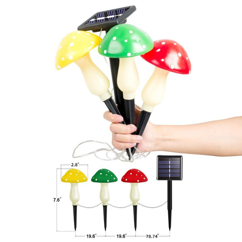 solar garden lights, outdoordecor, mushroomlamp, decorativelighting, solar-powered, gardenornaments, eco-friendlylighting,  waterprooflighting, gardenpathway, landscape, landscapeillumination