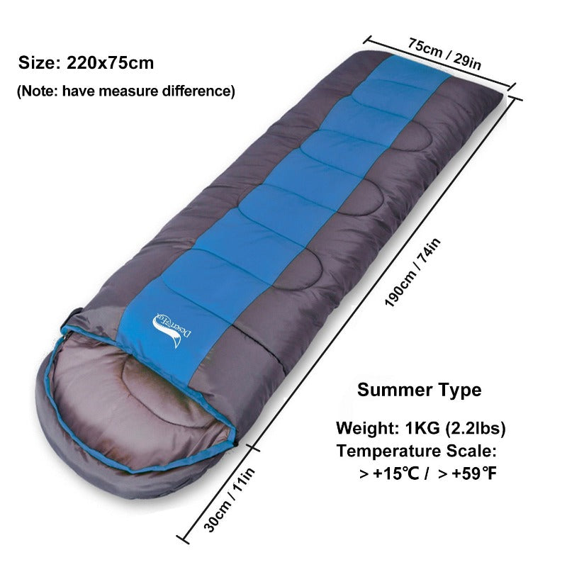 Desert&Fox Warm Sleeping Bags for Camping 4 Seasons Adult Kids Sleeping Bag Hiking Backpacking Travel with Compression Sack