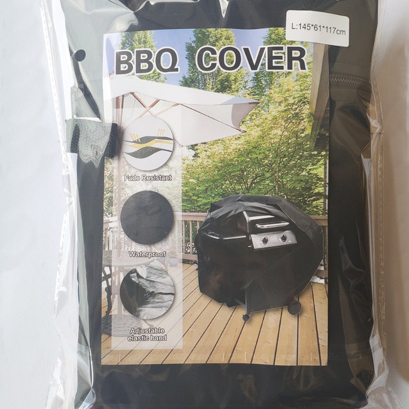 BBQ Grill Barbeque Cover Anti-Dust Waterproof Heavy Duty Charbroil BBQ Cover Outdoor Rain Protective Barbecue Cover 7 Size