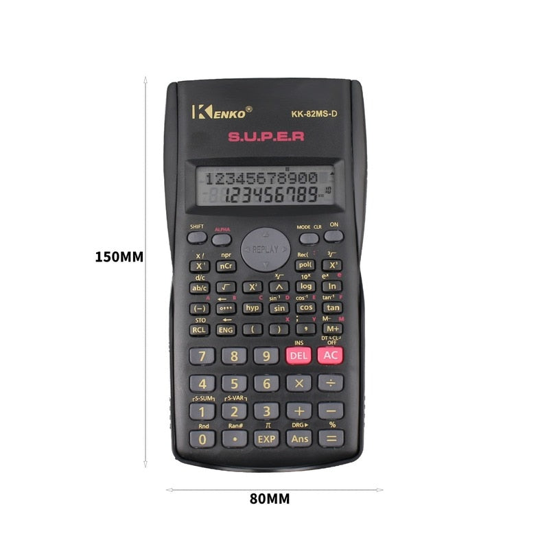 12 Digits Portable Scientific Calculator Stationery School Office Engineering Multifunction School Engineering Scientific Tools