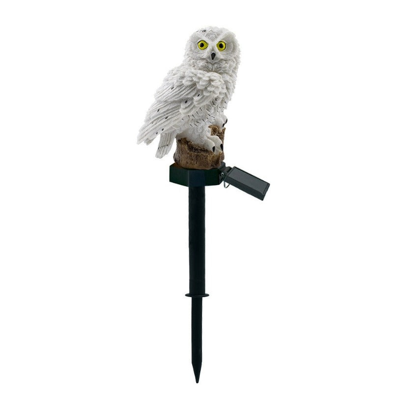 Solar Owl Garden Light Outdoor Waterproof LED Lawn Lamp for Pathway Walkway Yard Patio Lawn