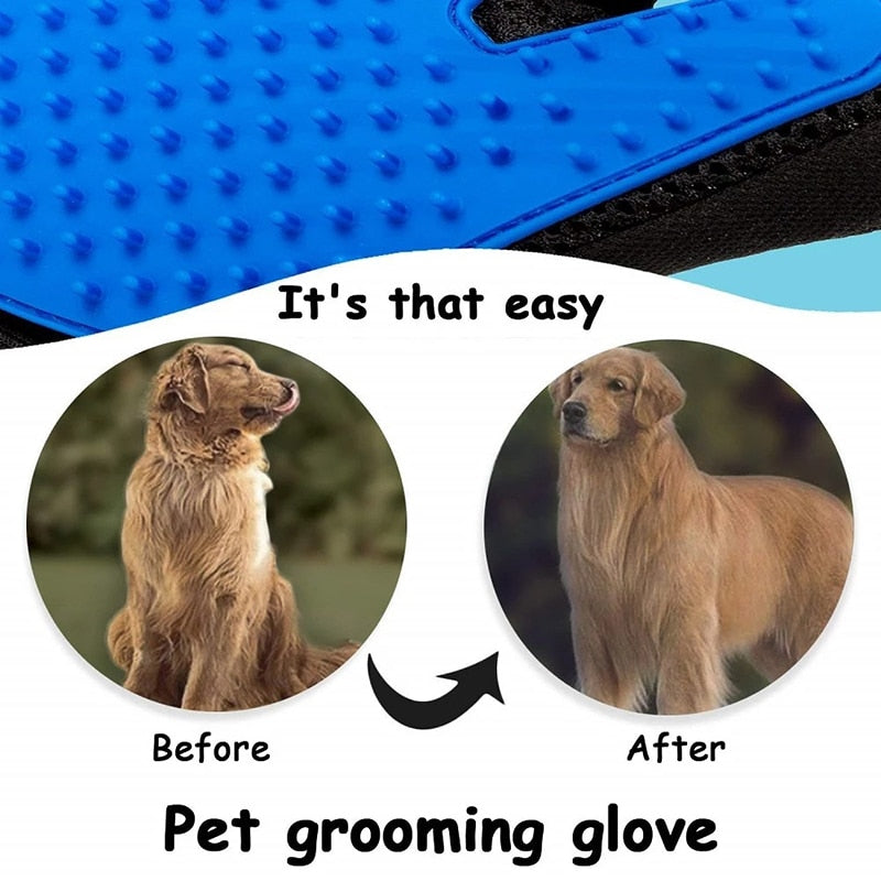 Pet Silicone Grooming Glove for Cats Hair Brush Cleaning Deshedding Pets Products for Cats Bath Clean Massage Hair for Animals