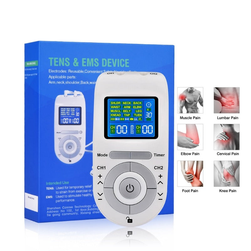 15 Modes Unit Electroestimulador Compex Professional Tens EMS Machine Stimulasi Otot Elektrik Bantalan Pijat Tubuh Fisioterapi