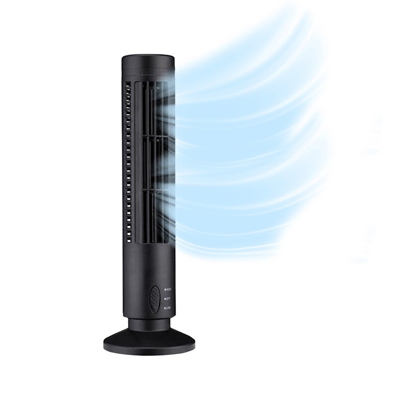 Tower Fan Adjustable USB Fan Leafless Mini Vertical Mute Conditioner Air Cooler Portable Tower Fan Home Office