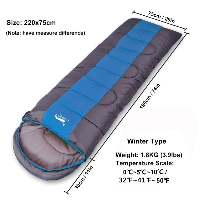 Desert&Fox Warm Sleeping Bags for Camping 4 Seasons Adult Kids Sleeping Bag Hiking Backpacking Travel with Compression Sack