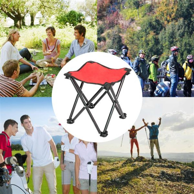 Outdoor Picnic Foldable Multi-function Rolling Cooler Upgraded Stool Red tables and chairs patio furniture folding table