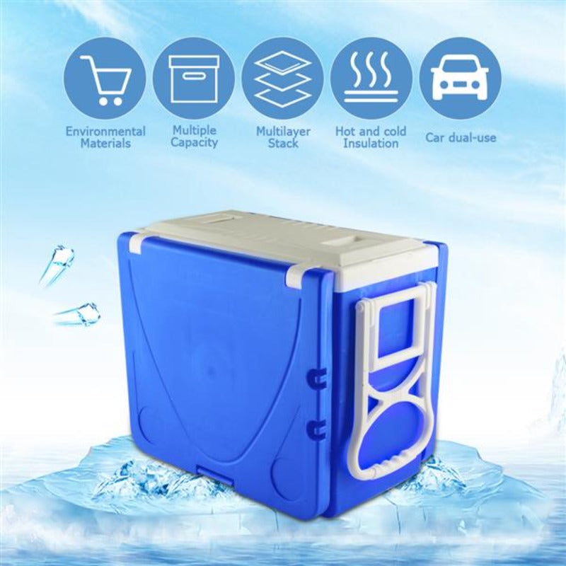 Outdoor Picnic Foldable Multi-function Rolling Cooler Upgraded Stool Red tables and chairs patio furniture folding table