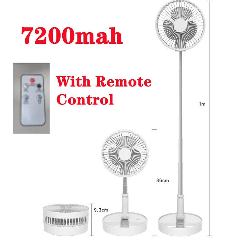 Rechargeable Mini Folding Floor Fan