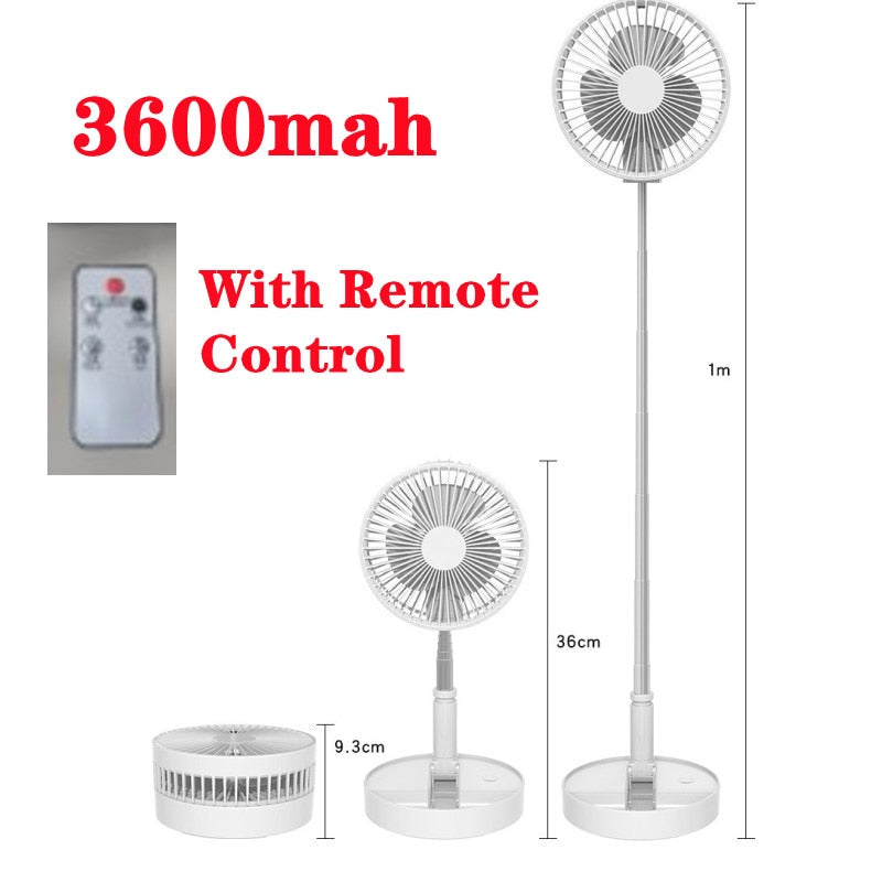 Rechargeable Mini Folding Floor Fan