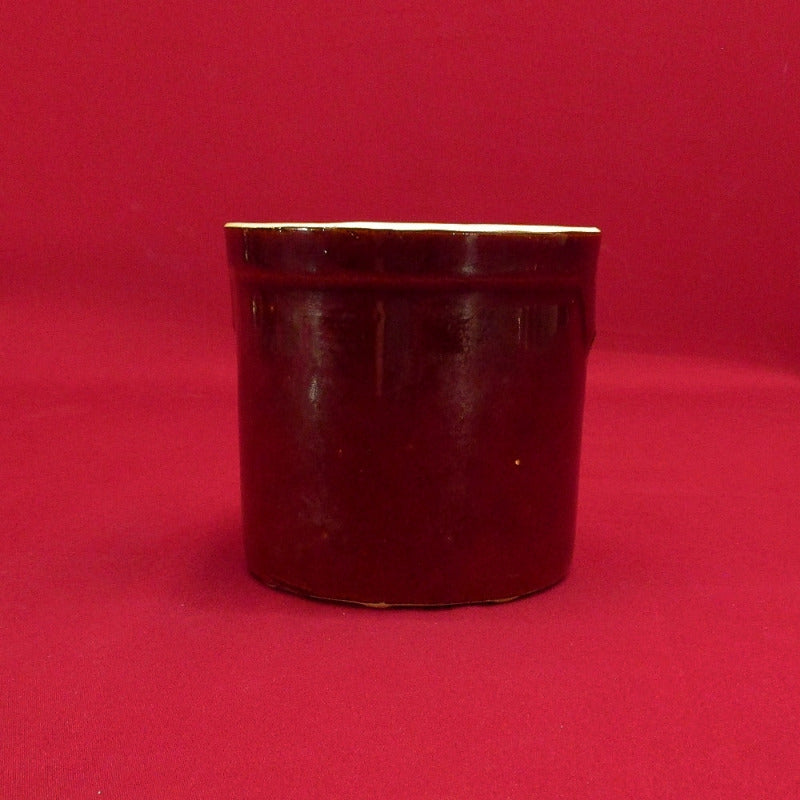 Vintage Antique Vintage 1970 Brown Cheese Crock