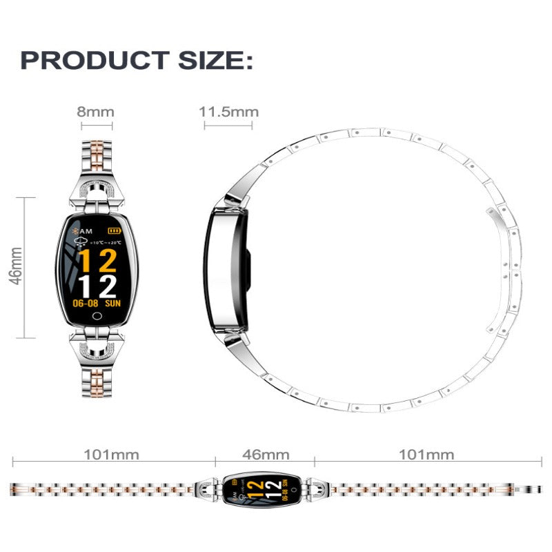 Fashion Smart Wristwatches Women Digital Watches Ladies 2022 Waterproof Heart Rate Monitoring Bluetooth For Android IOS