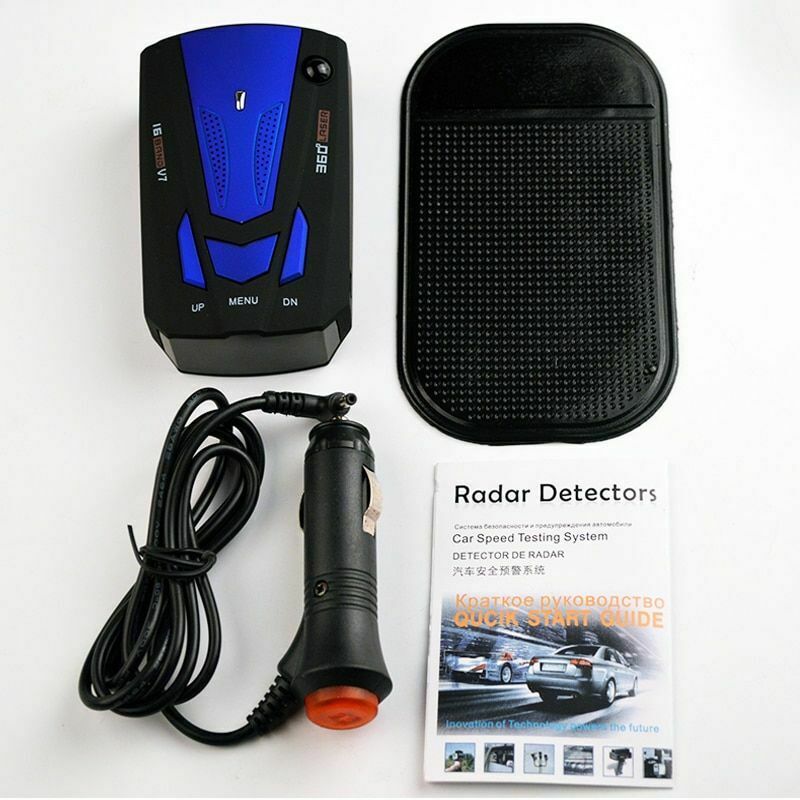 360 Degree Car Radar Detector for Vehicle V7 Speed Voice Alert Warning 16 Band LED Display Detector