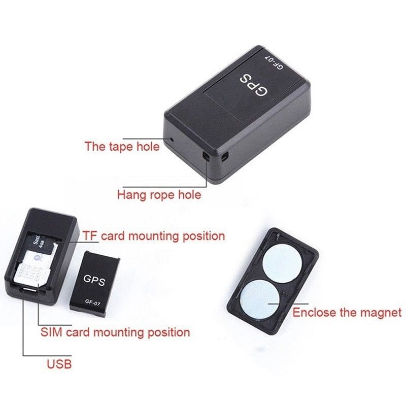 GPS Tracker Car Real Time Tracking Vehicle Anti-Theft Pets Children Anti-lost Mini Locator SIM Message Positioner