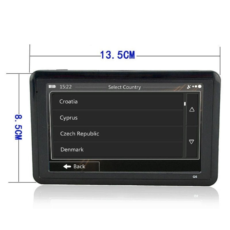 7 Inch Gps Navigator Portable Navigator 8GB-256MB+Sunshade Gps Navi Navigation Device Maps Truck Car Auto Touch Screen