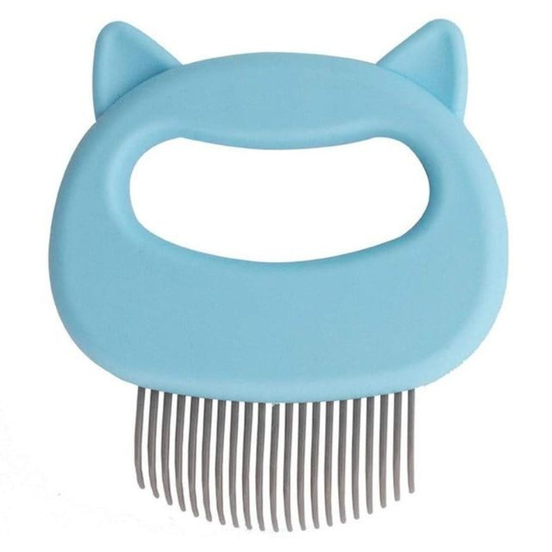 Pet Massage Brush Shell Shaped Handle Pet Grooming Massage Tool To Remove Loose Hairs Only For Cats