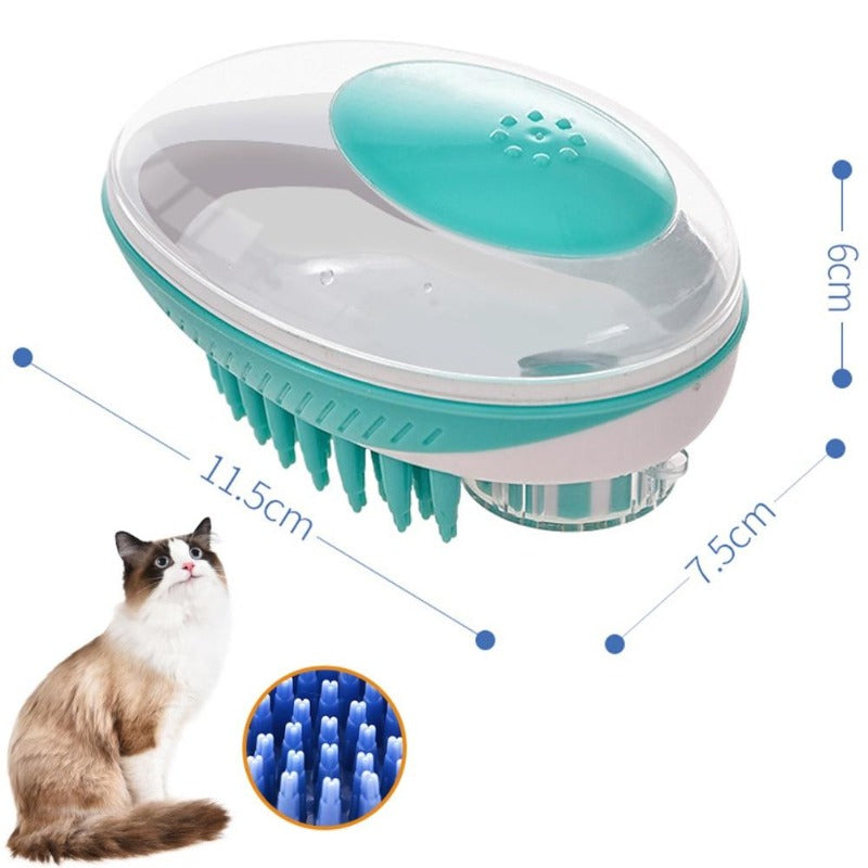 Pet Dog Cat Bath Brush 2-in-1 Pet SPA Massage Comb Soft Silicone Pet Shower Hair Grooming Cmob Dog Cleaning Tool Pet Supplies