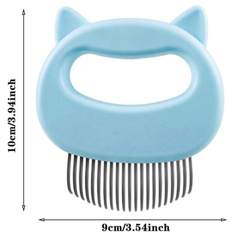 Pet Massage Brush Shell Shaped Handle Pet Grooming Massage Tool To Remove Loose Hairs Only For Cats