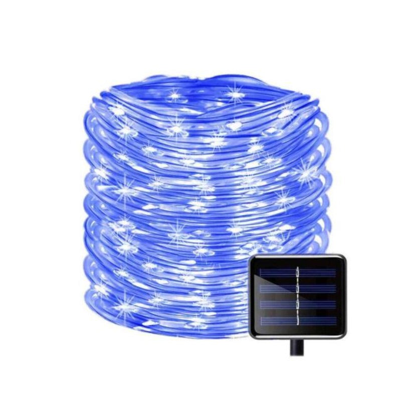 Outdoor Solar Lamps 50/100 LEDs Solar Rope Tube String Lights Waterproof Solar Garden Light for Yard Decor