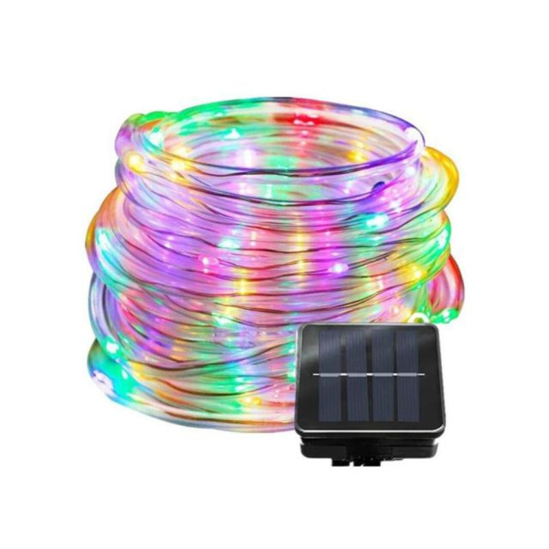 Outdoor Solar Lamps 50/100 LEDs Solar Rope Tube String Lights Waterproof Solar Garden Light for Yard Decor