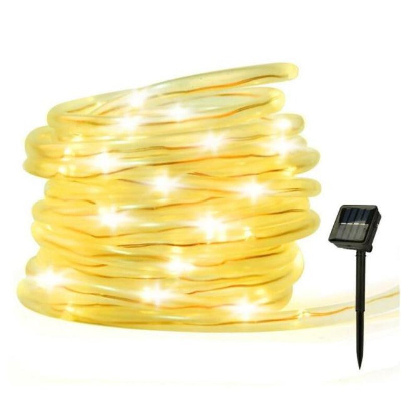 Outdoor Solar Lamps 50/100 LEDs Solar Rope Tube String Lights Waterproof Solar Garden Light for Yard Decor