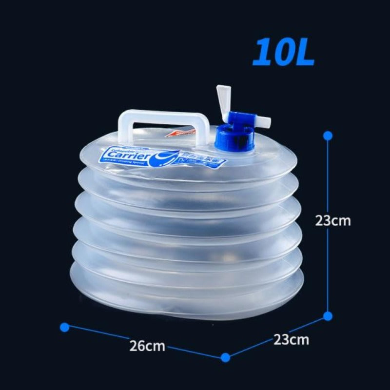 Outdoor Collapsible Bucket Foldable Water Bag Survival Water Storage Portable Water Carrier Container Camp Hiki