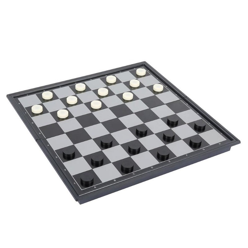 3-in-1 Magnetic Portable Chess/Checkers/Backgammon