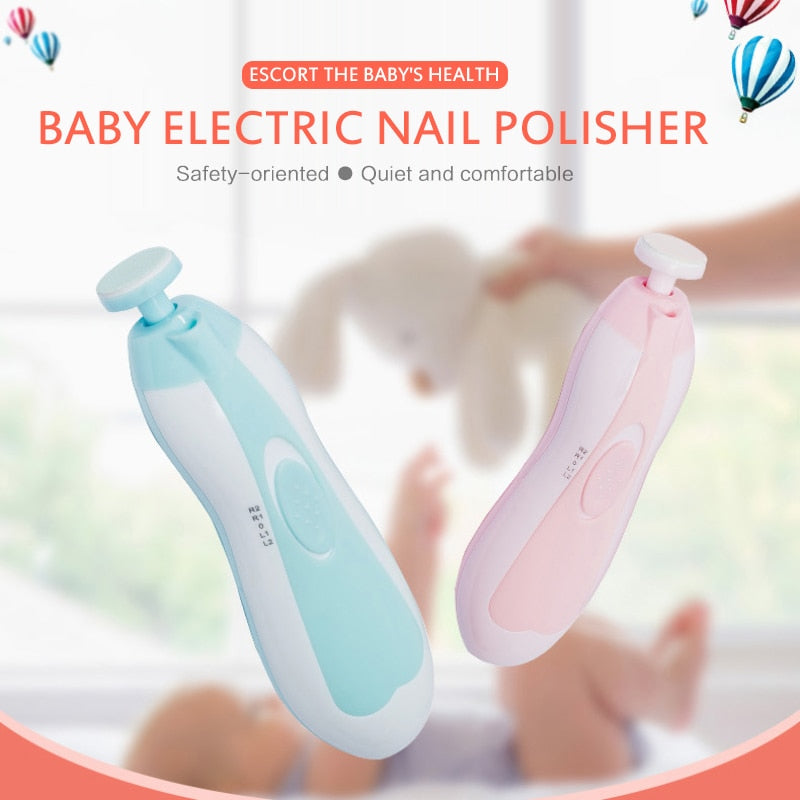  Baby Nail Trimmer Electric Baby Manicure Pedicure Nail Clippers Cutter Scissors Care Set New Born Baby Nail Clipper